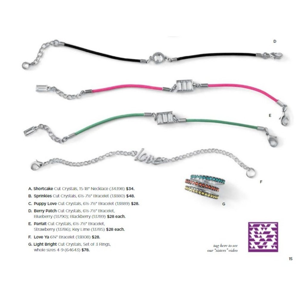 Lia Sophia Parfait Strawberry Bracelet RV $28